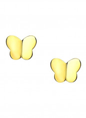 14-Karat Gold Plated Butterfly Shape Stud Earrings