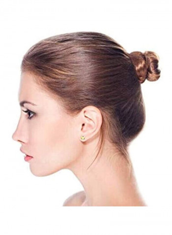 14-Karat Gold Plated Butterfly Shape Stud Earrings