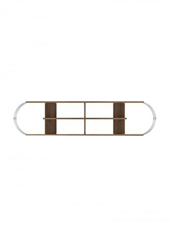 Case TV Unit Walnut Chrome