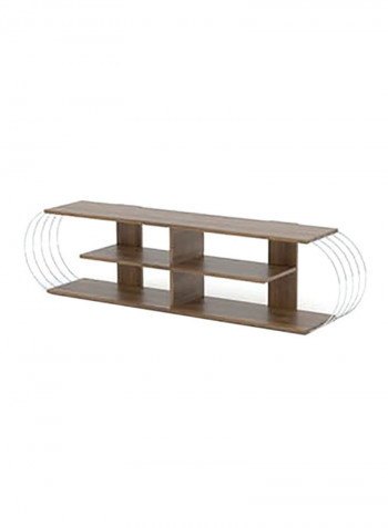 Case TV Unit Walnut Chrome
