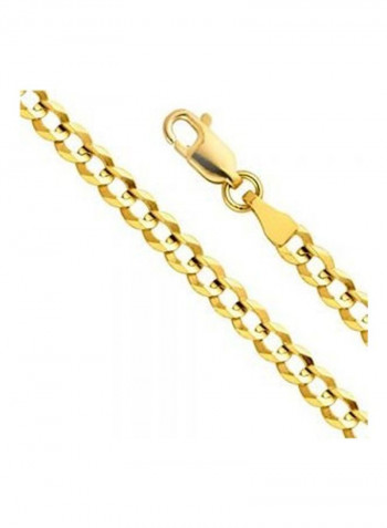 Gold Plated Sterling Silver Curb Link Chain