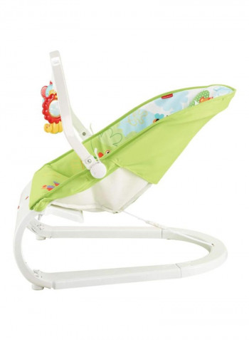 Rainforest Friends Comfort Curve Bouncer - Green/Yellow/Red