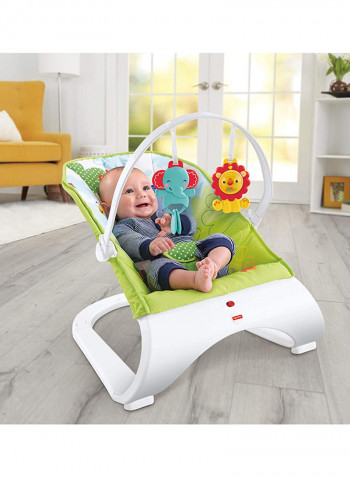 Rainforest Friends Comfort Curve Bouncer - Green/Yellow/Red