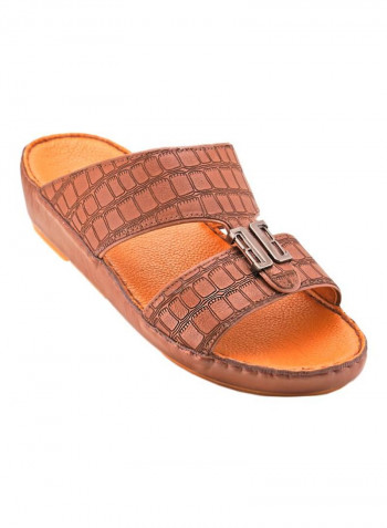 Slip On Arabic Sandals Medium Brown