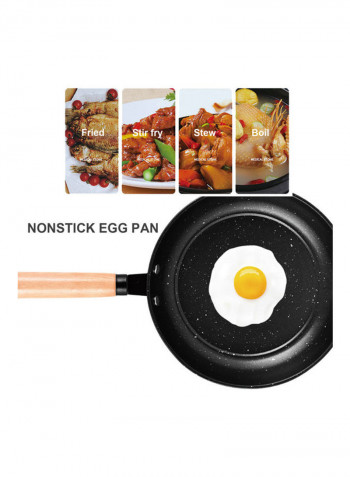 3-Piece Non-Stick Cookware Set Black 12inch
