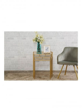 3-Piece Gubi Nesting Table Set Golden
