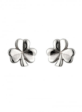 925 Sterling Silver Shamrock Earrings