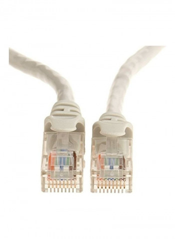 Pack Of 20 RJ45 Cat5e Ethernet Patch Internet Cable 4.2meter White