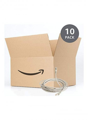 Pack Of 20 RJ45 Cat5e Ethernet Patch Internet Cable 4.2meter White