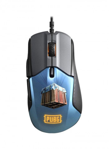 Rival 310 PUBG Edition Gaming Mouse 12.75x7.01x4.19cm Blue/Black/Yellow