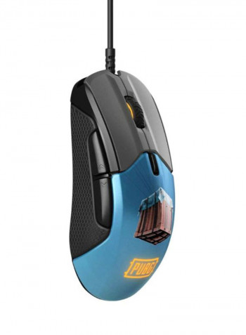 Rival 310 PUBG Edition Gaming Mouse 12.75x7.01x4.19cm Blue/Black/Yellow