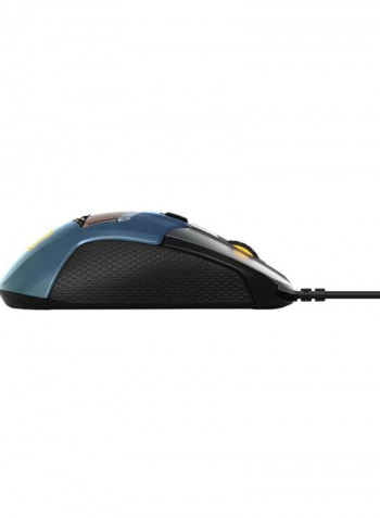 Rival 310 PUBG Edition Gaming Mouse 12.75x7.01x4.19cm Blue/Black/Yellow