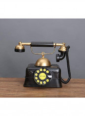 Vintage Retro Old Fashioned Telephone Sculpture Multicolour