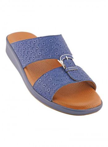 Comfortable Buckle Style Arabic Sandals Blue