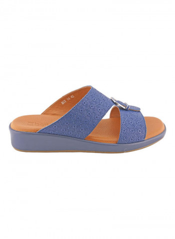 Comfortable Buckle Style Arabic Sandals Blue