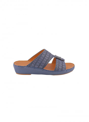 Comfortable Buckle Style Arabic Sandals Blue