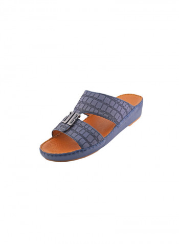 Comfortable Buckle Style Arabic Sandals Blue