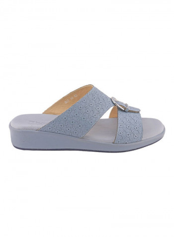 Comfortable Buckle Style Arabic Sandals Blue