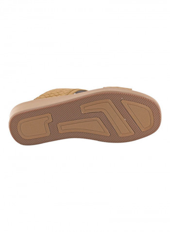 Comfortable Buckle Style Arabic Sandals Brown