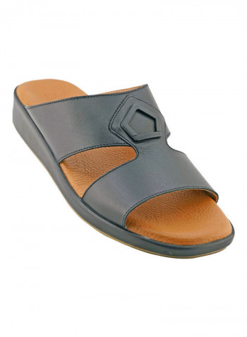 Comfortable Slip-On Arabic Sandals Black