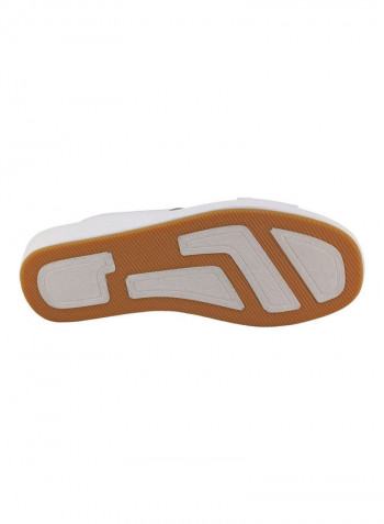 Comfortable Slip-On Arabic Sandals White
