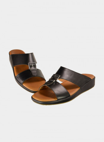 Stylish Slip-On Casual Sandals Black