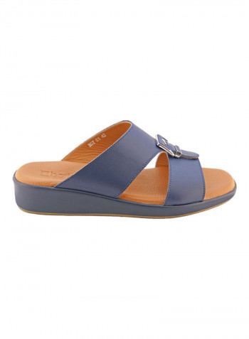 Comfortable Buckle Style Arabic Sandals Blue