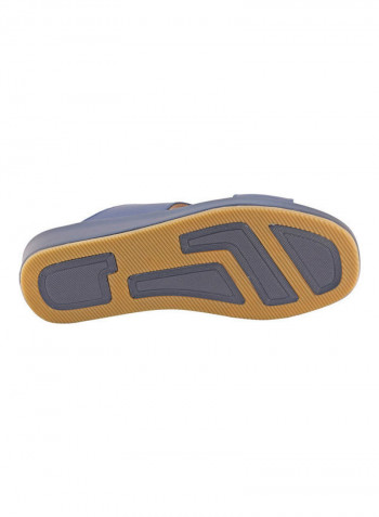 Comfortable Buckle Style Arabic Sandals Blue