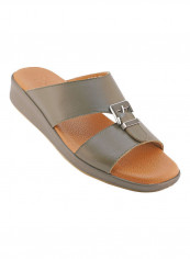 Comfortable Slip-On Arabic Sandals Green