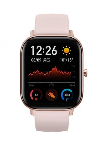 GTS Smart Watch and Activity Tracker With GPS, 14 Days Battery Rose Pink