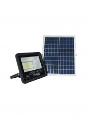 LED Solar Flood Light Black/Clear