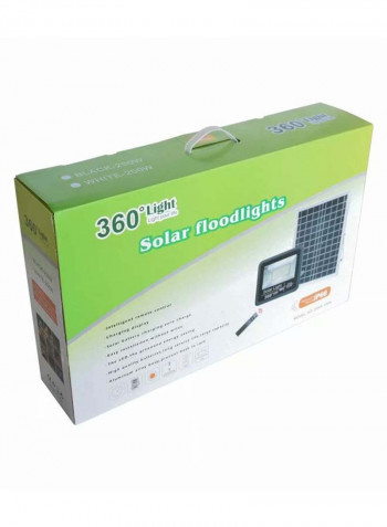 LED Solar Flood Light Black/Clear
