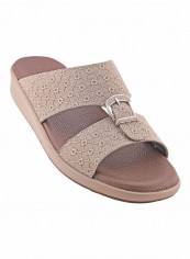 Comfortable Buckle Style Arabic Sandals Beige
