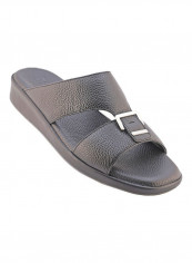 Comfortable Buckle Style Arabic Sandals Black