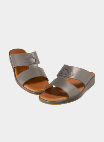 Stylish Slip-On Casual Sandals Grey