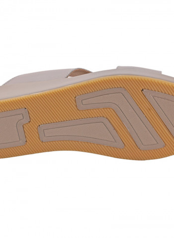Stylish Slip-On Casual Sandals Tortora Beige