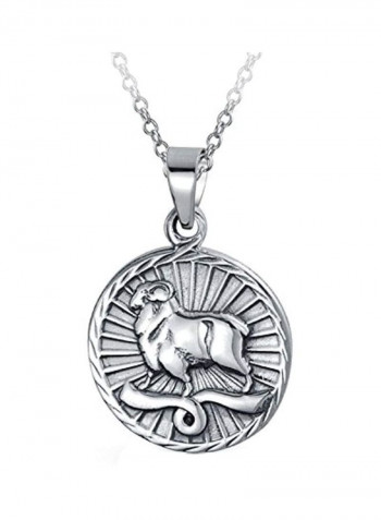 925 Sterling Silver Zodiac Sign Pendant Necklace