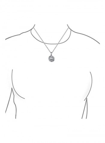 925 Sterling Silver Zodiac Sign Pendant Necklace