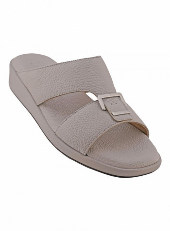 Comfortable Slip-On Arabic Sandals Grey
