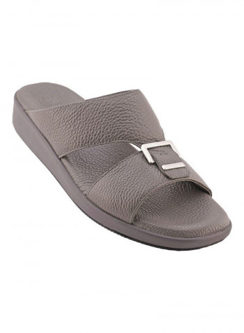 Comfortable Slip-On Arabic Sandals Grey