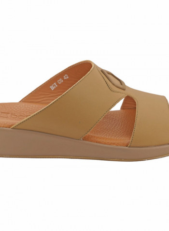 Stylish Slip-On Casual Sandals Brown