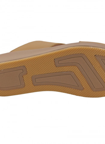 Stylish Slip-On Casual Sandals Brown