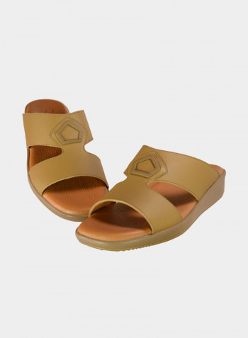 Stylish Slip-On Casual Sandals Brown
