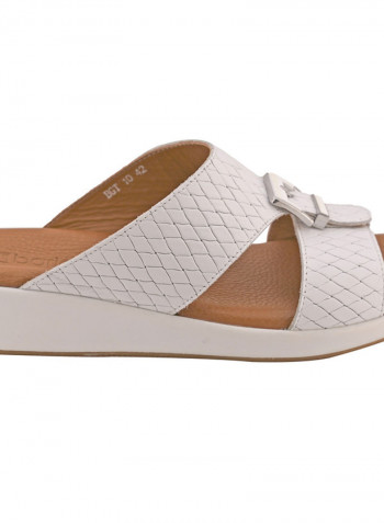 Stylish Slip-On Casual Sandals White