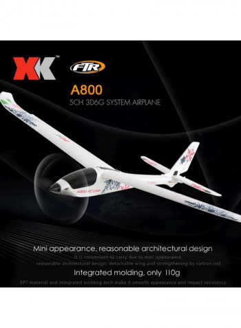 RC Glider Airplane A800 51x12x22centimeter