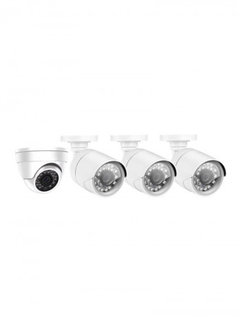 4-Piece FHD Surveillance Camera Set