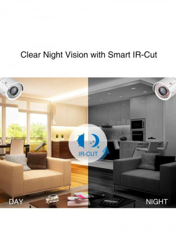 4-Piece FHD Surveillance Camera Set