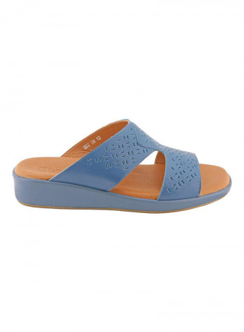 Comfortable Slip-On Arabic Sandals Blue