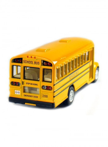 Pack Of 12 Classic Die Cast Long Nose School Bus KS5107