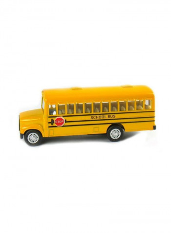 Pack Of 12 Classic Die Cast Long Nose School Bus KS5107